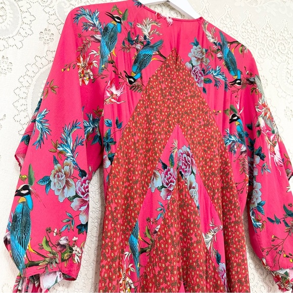 Johnny Was Malakye Paneled Maxi Cover Up Dress - Picture 7 of 16